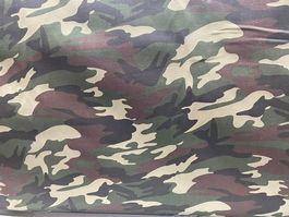 Tissu coton imprimé militaire