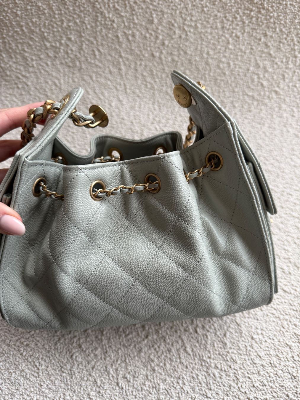 Chanel Borse da donna: Chanel 25 Mini light pastel green – Usato da Schindellegi venduto da Kar_5zrb 8