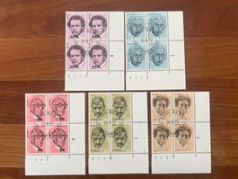 1972  CH Erstag gest.Viererblock mit Tab  (K189)