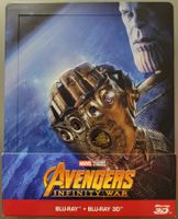 AVENGERS INFINITY WAR - STEELBOOK 3D + BLU-RAY TOP ZUSTAND