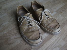 Sioux Leder hellbraun Schnürschuh Grösse 8 - 42