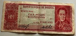 Bolivien 100 Bolivianos 1962
