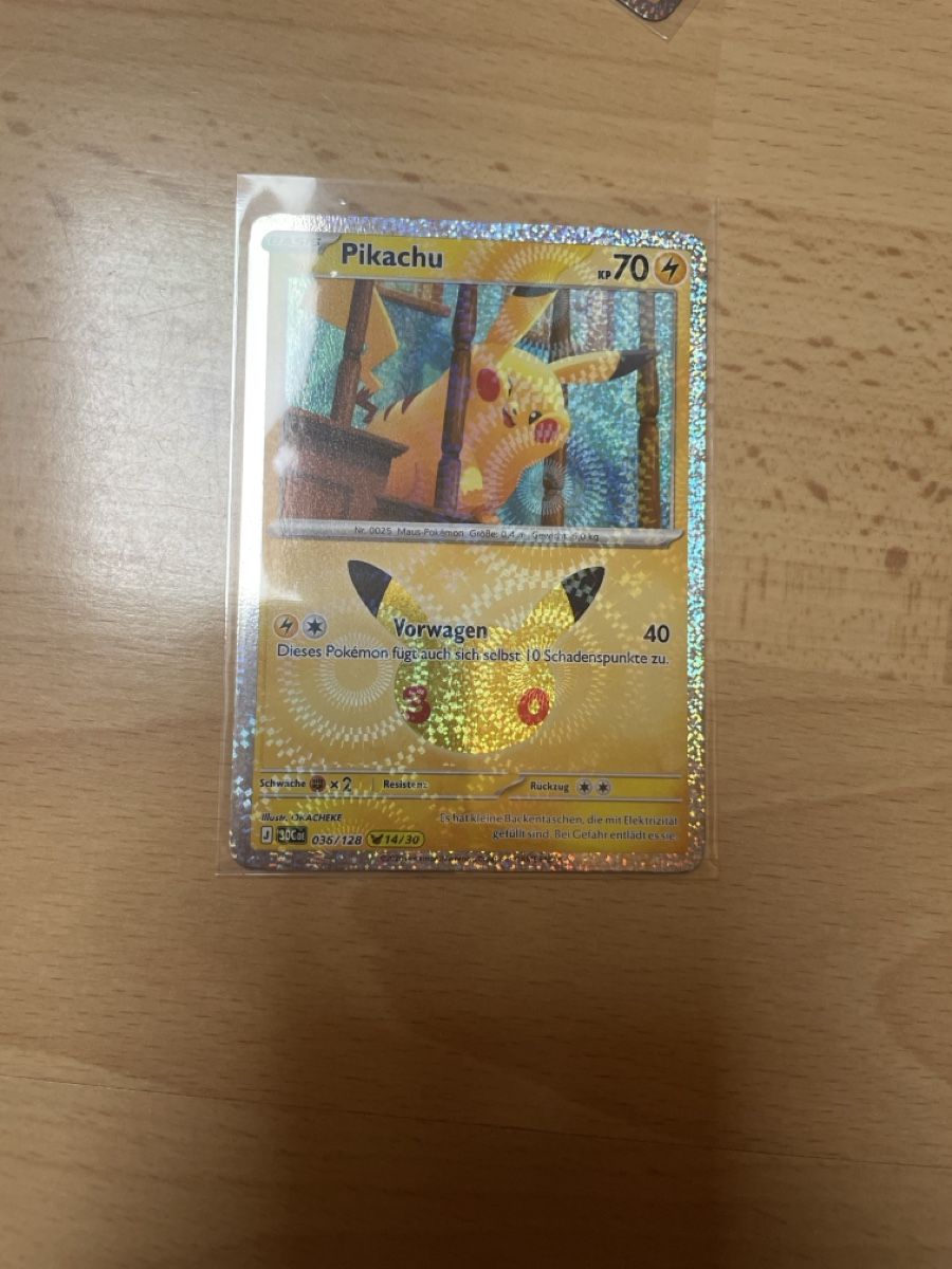 Pokémon Carte collezionabili: Pikachu 30th anniversary 14/30 – Usato da Bazenheid venduto da Toulouse12