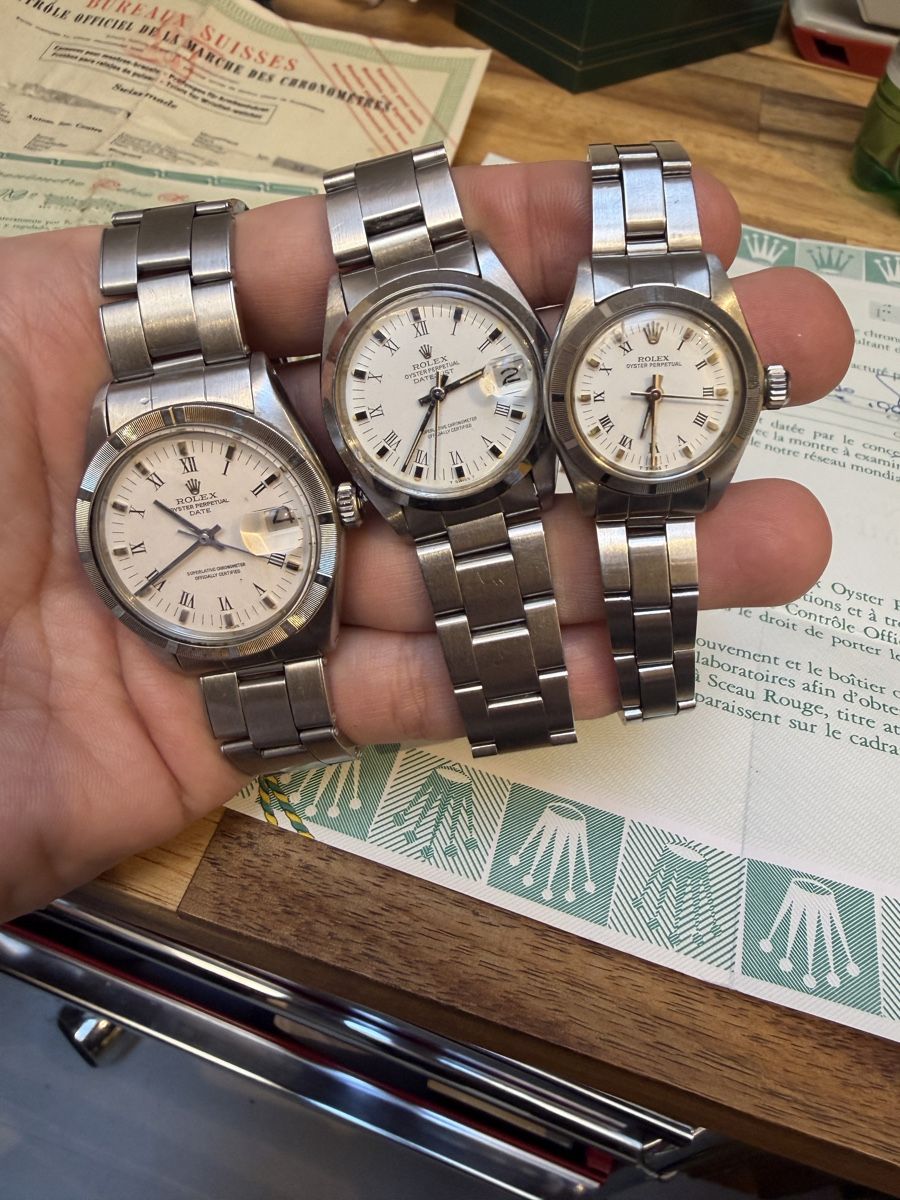 Rolex Uhren: 3 Rolex Date/Datejust ref 1501/ 68240 / 6723 – Gebraucht aus Genève von Est1986blkos