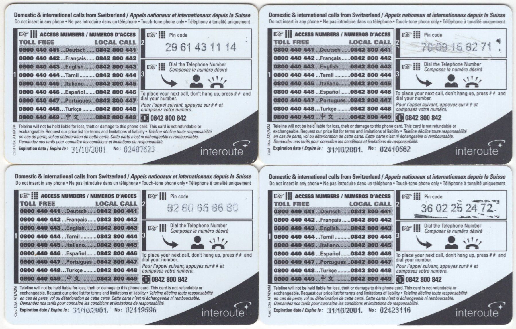 Telefon- & Taxkarten: TELELINE Prepaid Serie - Jubilee – Gebraucht aus Eglisau von Chperfins 1