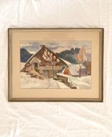 Gerahmtes Berner Bergbauernhauses, Maria Uebersax 1955