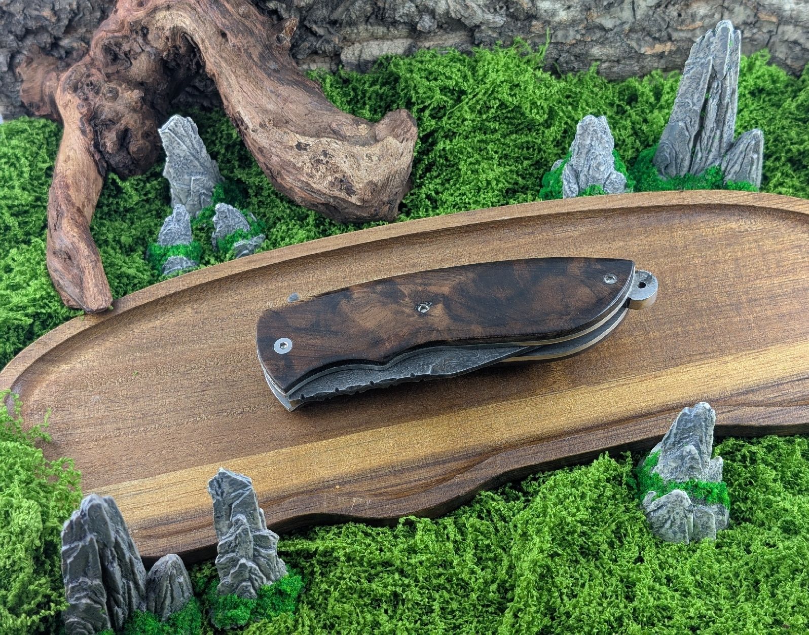 Accessori: Handgeschmiedetes Damastmesser – Nuovo e nell'imballaggio originale da Lindau venduto da Ayd1n87 1