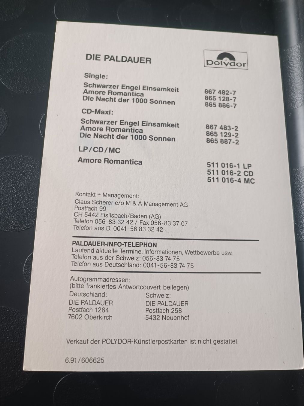 Autografi: Die Paldauer - alte Autogrammkarte - handsigniert – Usato da Menziken venduto da Artographs 1