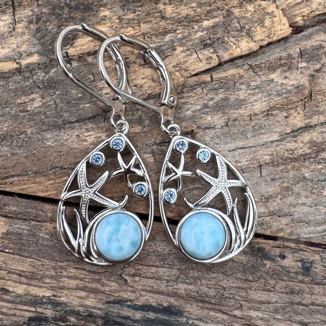 Ohrringe & -stecker: Wow: 925 Silber Ohrhänger mit wunderschönen LARIMAR Steinen – Neu und originalverpackt aus Rombach von Ivreajewels 4