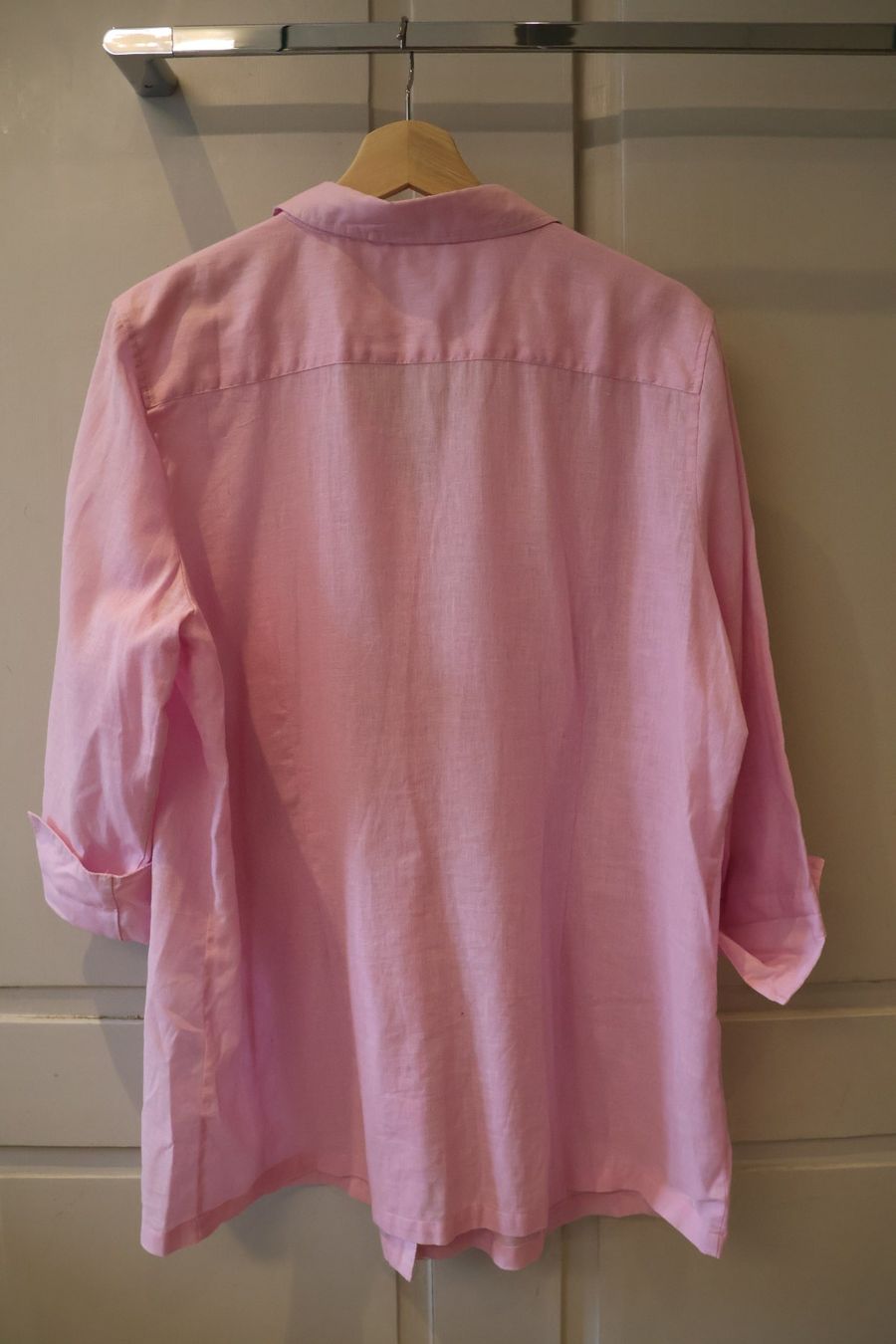 Peter Hahn Blusen: Rosa Peter Hahn Leinenbluse mit Plisseedetails – Gebraucht aus Winterthur von jul_v9wx