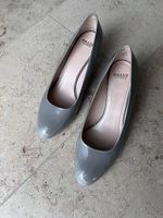 Pumps von Bally, grau, Lack-Leder, 5 cm Absatz