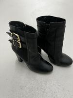 Schwarze Lederstiefeletten Gr. 38, Herbst/Winter Top!