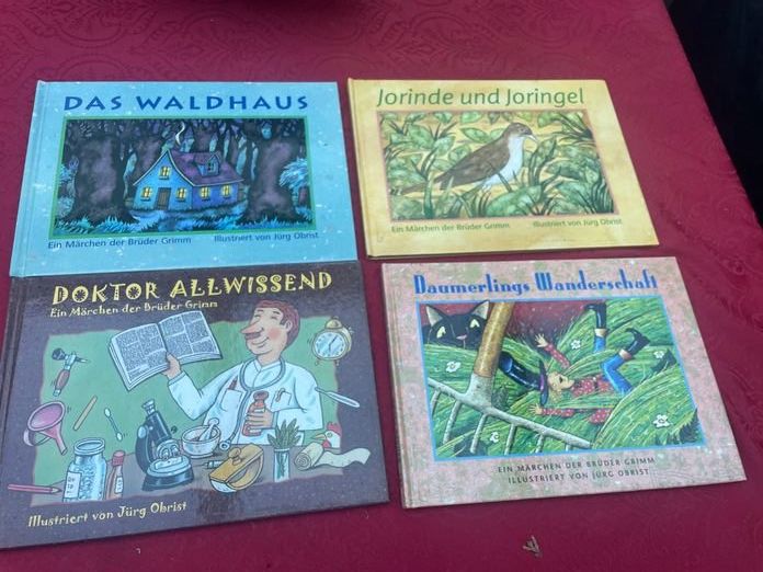 Bücher: 4 x Brüder Grimm - Daumerlings, Jorinde, Doktor, Waldhaus – Neu (gemäss Beschreibung) aus Bergdietikon von book-4-you