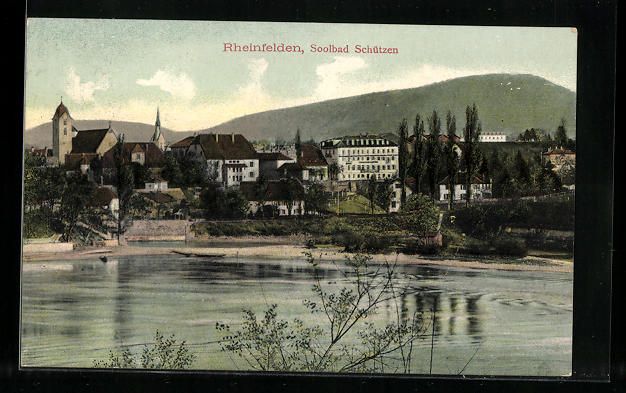 Cartoline postali: AK Rheinfelden, Solbad Schützen, 1912 – Usato da Berlin venduto da bartko-reher