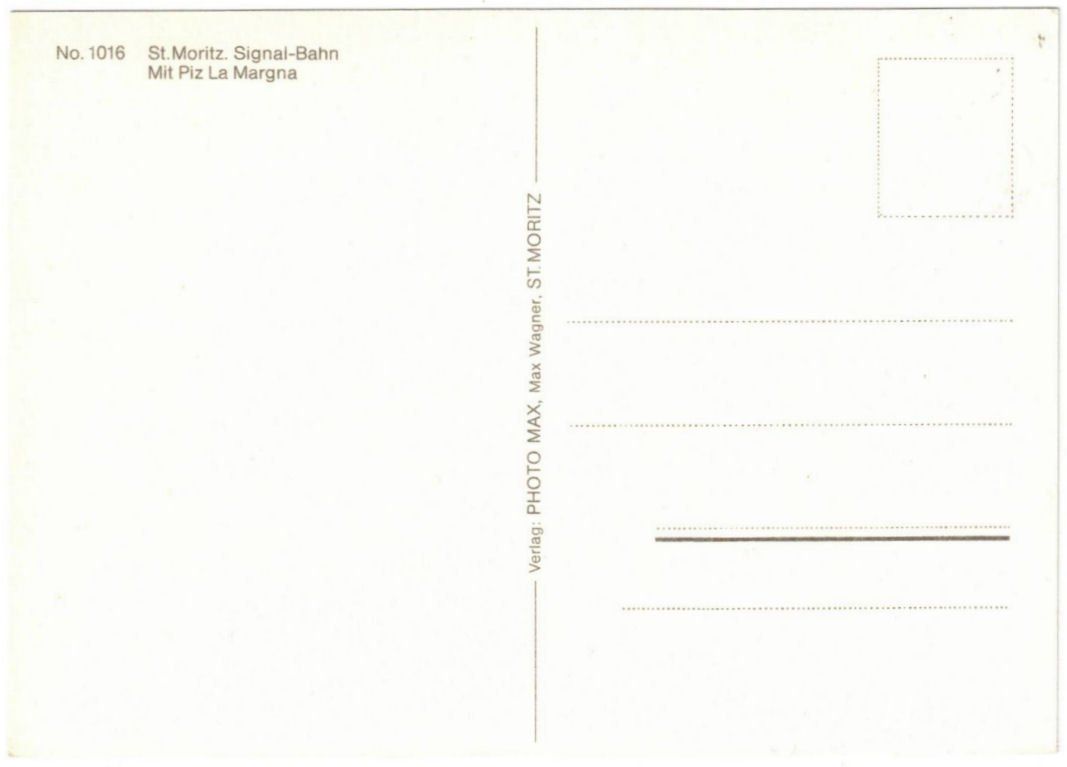 Cartoline postali: St. Moritz - Luftseilbahn Signalbahn – Usato da Binningen venduto da Mountainrider 1