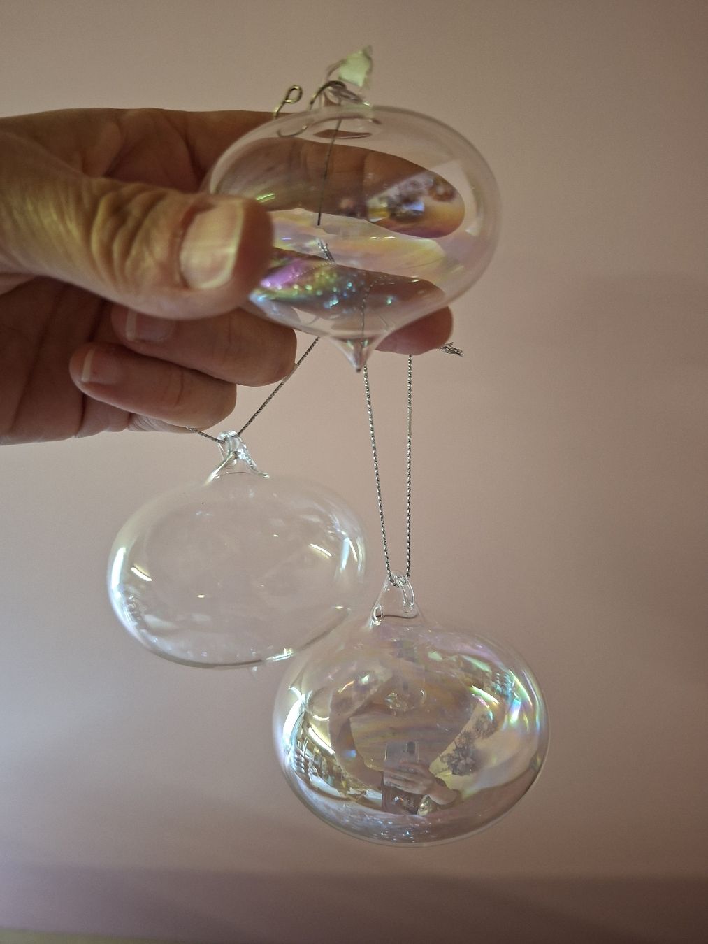Tutte le decorazioni: neu: 26 Weihnachtskugeln Glas irisierend 6-9,5cm – Nuovo (secondo la descrizione) da Nassen venduto da verrueckt 7