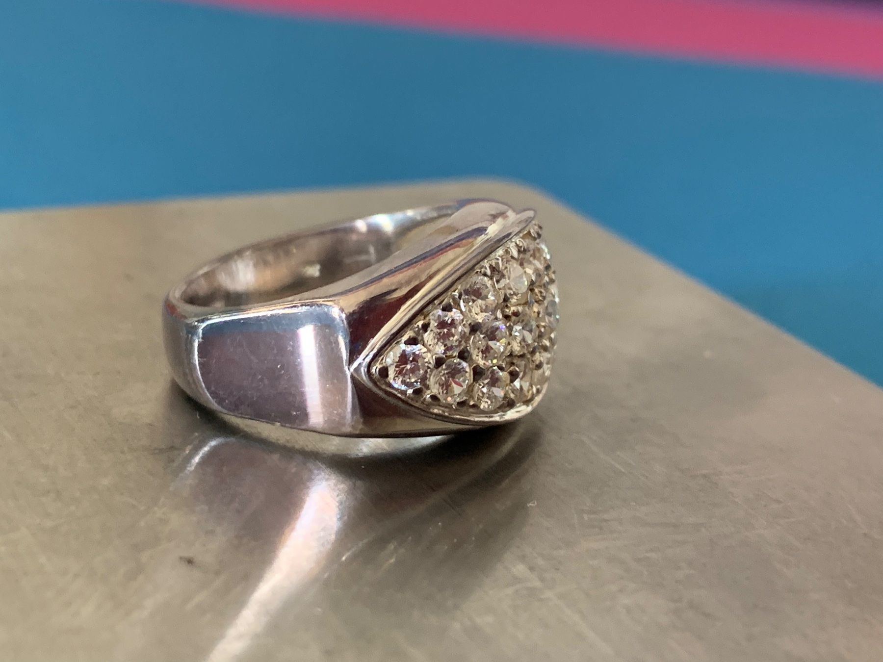 Anelli: Silberring weisses Auge (53) – Usato da Laufen venduto da belleskulptur 5