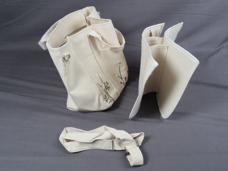 Stoffhandtasche mit Blumendesign
