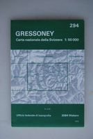 Landeskarte der Schweiz, 1 : 50'000, 294 Gressoney 1979