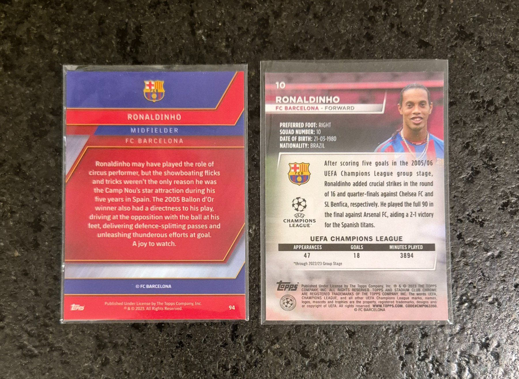 Topps Carte collezionabili: Ronaldinho - Barcelona - Topps – Nuovo (secondo la descrizione) da Burg AG venduto da Danoe 1