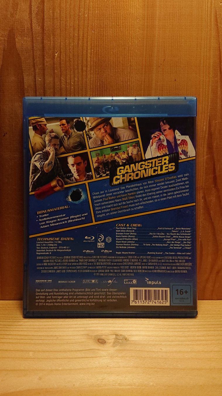 Alle DVDs: GANGSTER CHRONICLES Blu-Ray mit Brendan Fraser – Gebraucht aus Wilderswil von Exebub 1