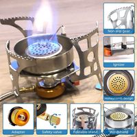 +adapter Konverter 2in1 Tragbar Mini Camping kocher Gas Herd