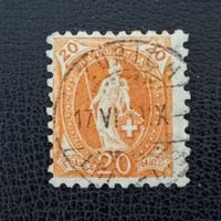Stehende Helvetia 1888, Nr. 66B, gestempelt