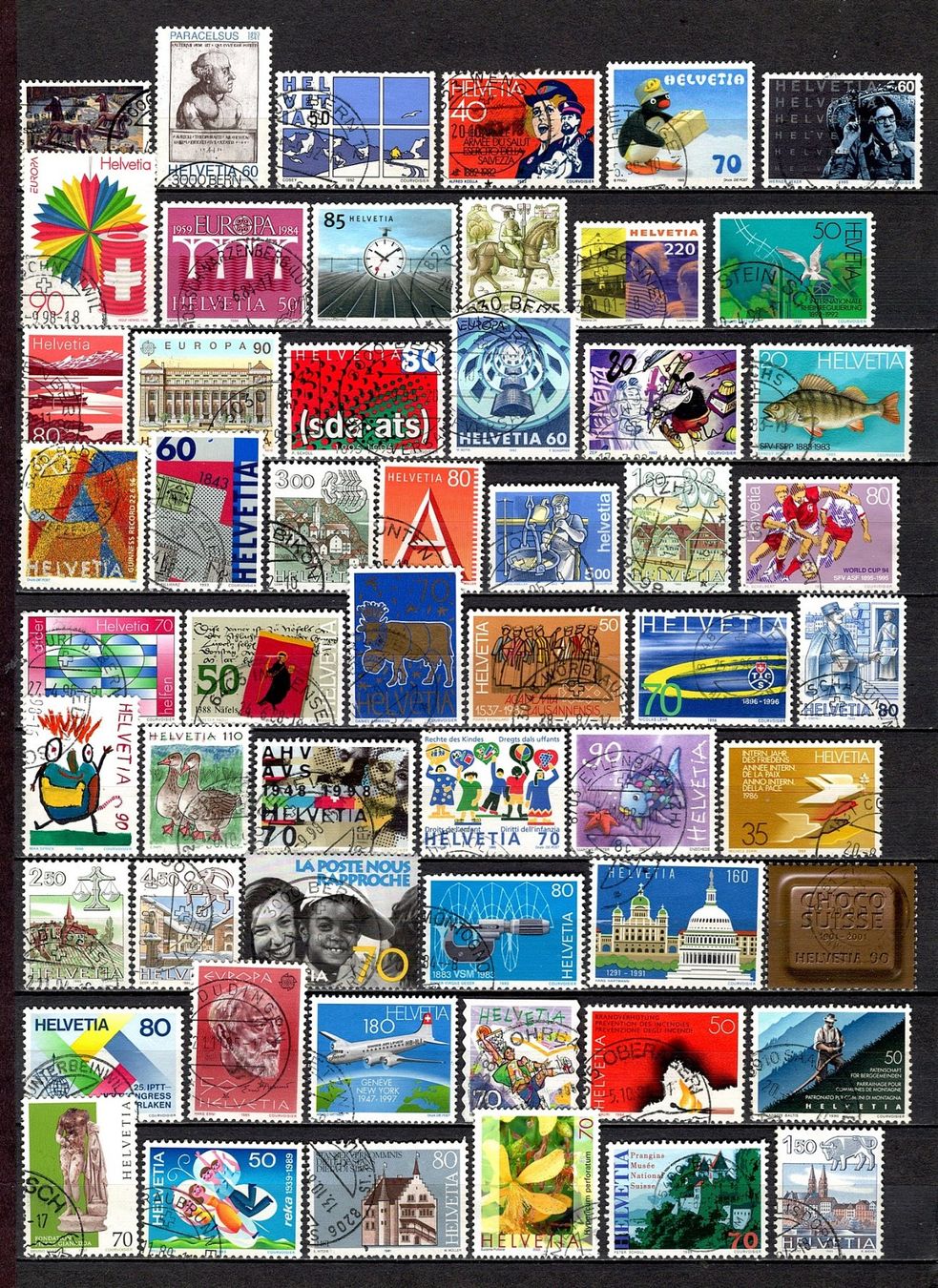Alle Briefmarken: Sammlung Schweiz (842) – Gebraucht aus Burgdorf von blinky01