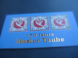 Markenbüchlein 170J. Basler Taube, Blockausscnhitt CH, 2015