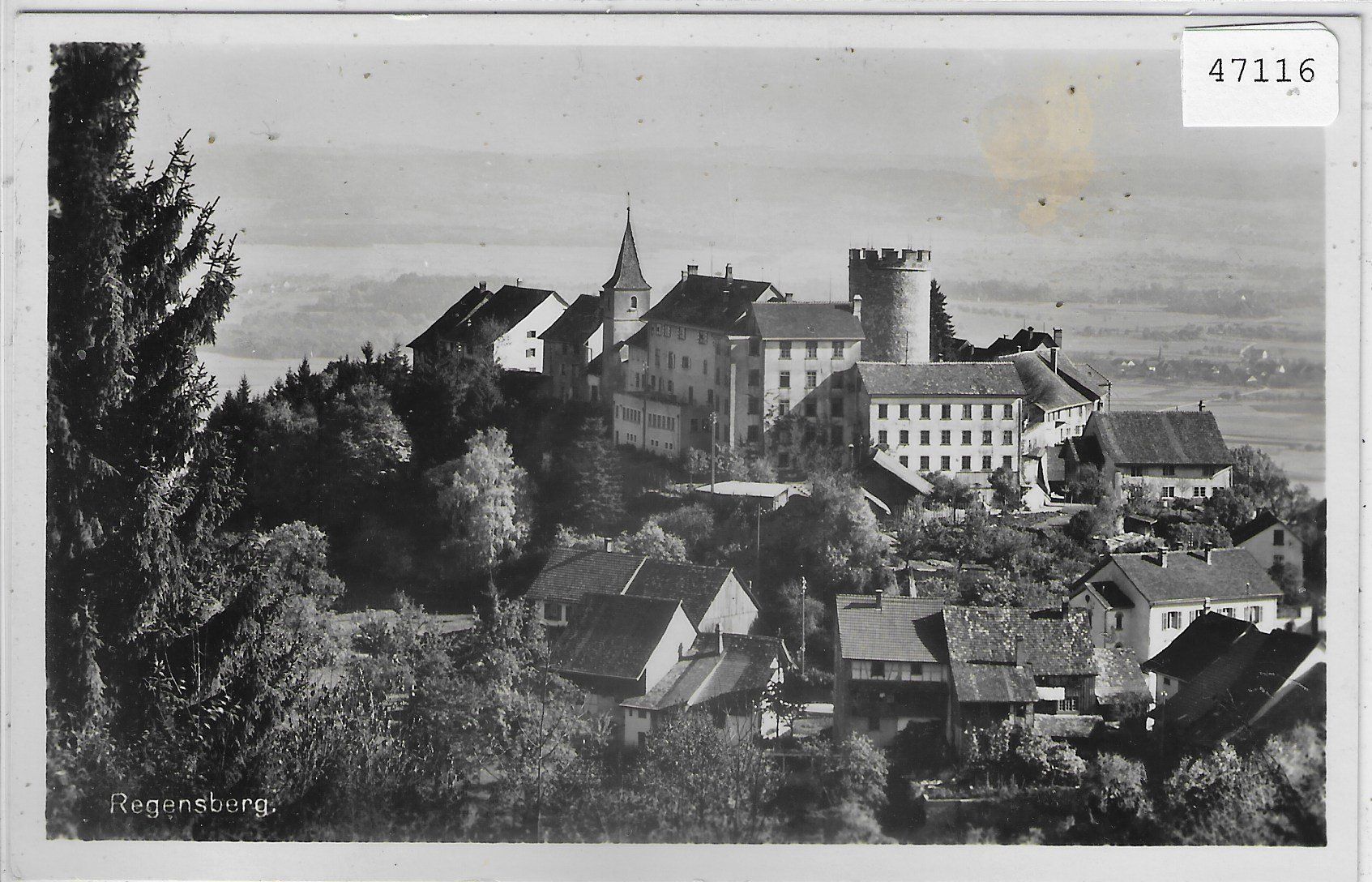 Cartoline postali: Regensberg - Generalansicht – Usato da Ettingen venduto da Kartenplanet