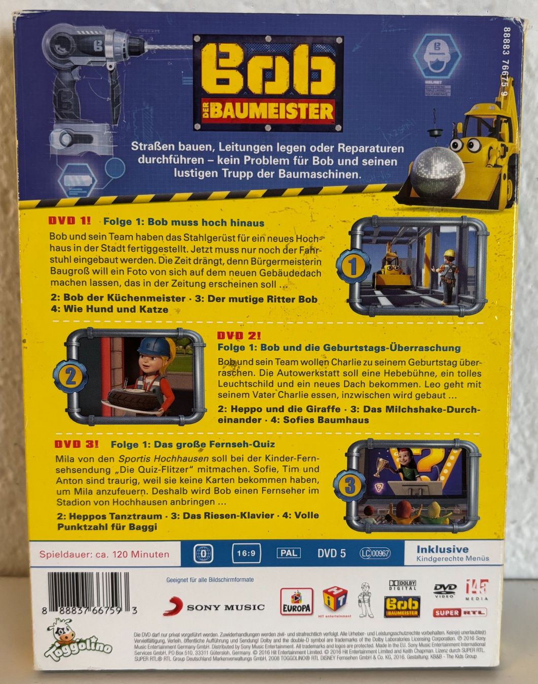 Tutti i DVDs: Bob der Baumeister DVDs – Usato da Zürich venduto da IlkaK 1