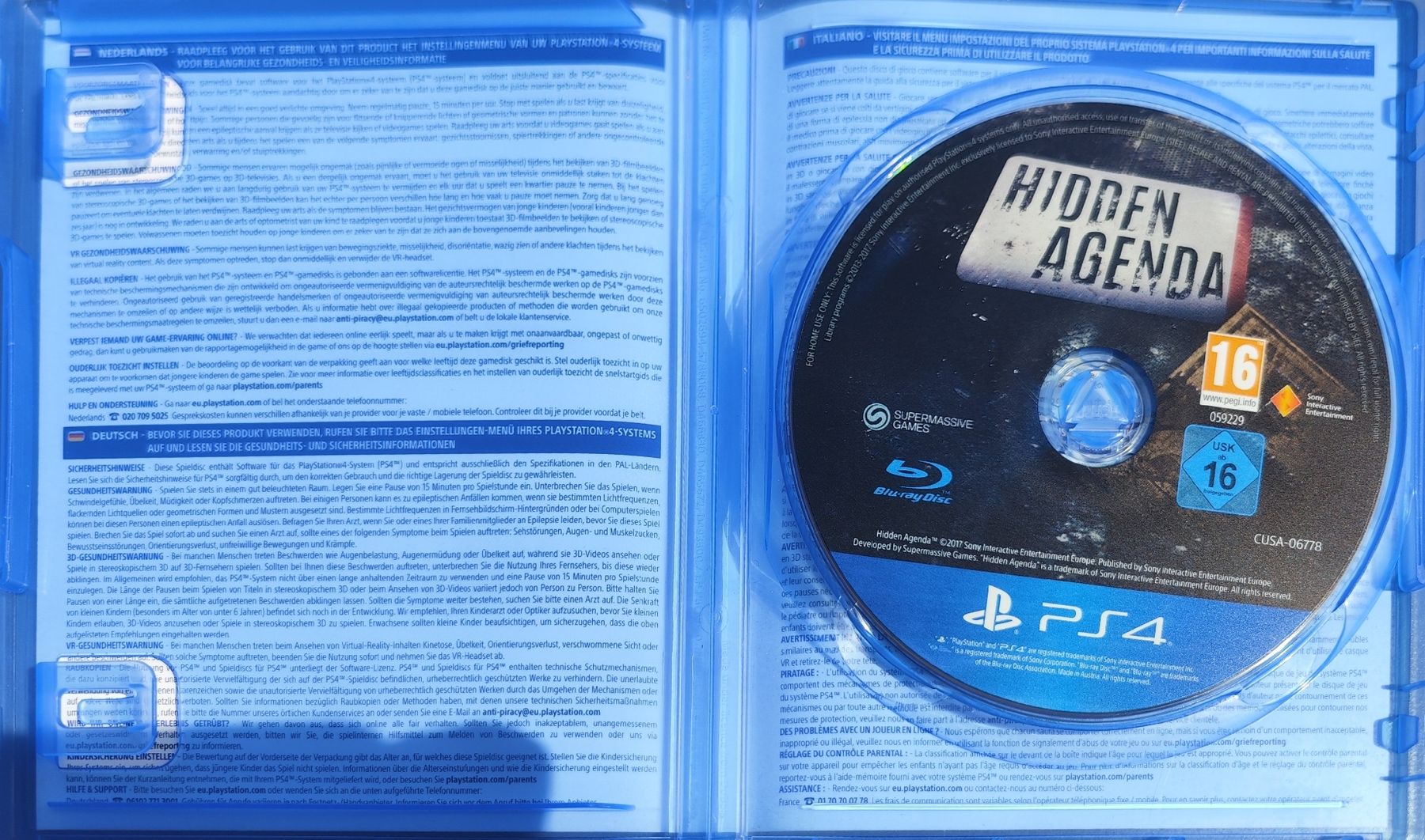 Sony Spiele: PS4 Hidden Agenda Krimi Abenteuer – Gebraucht aus Davos Dorf von bertuuu 1