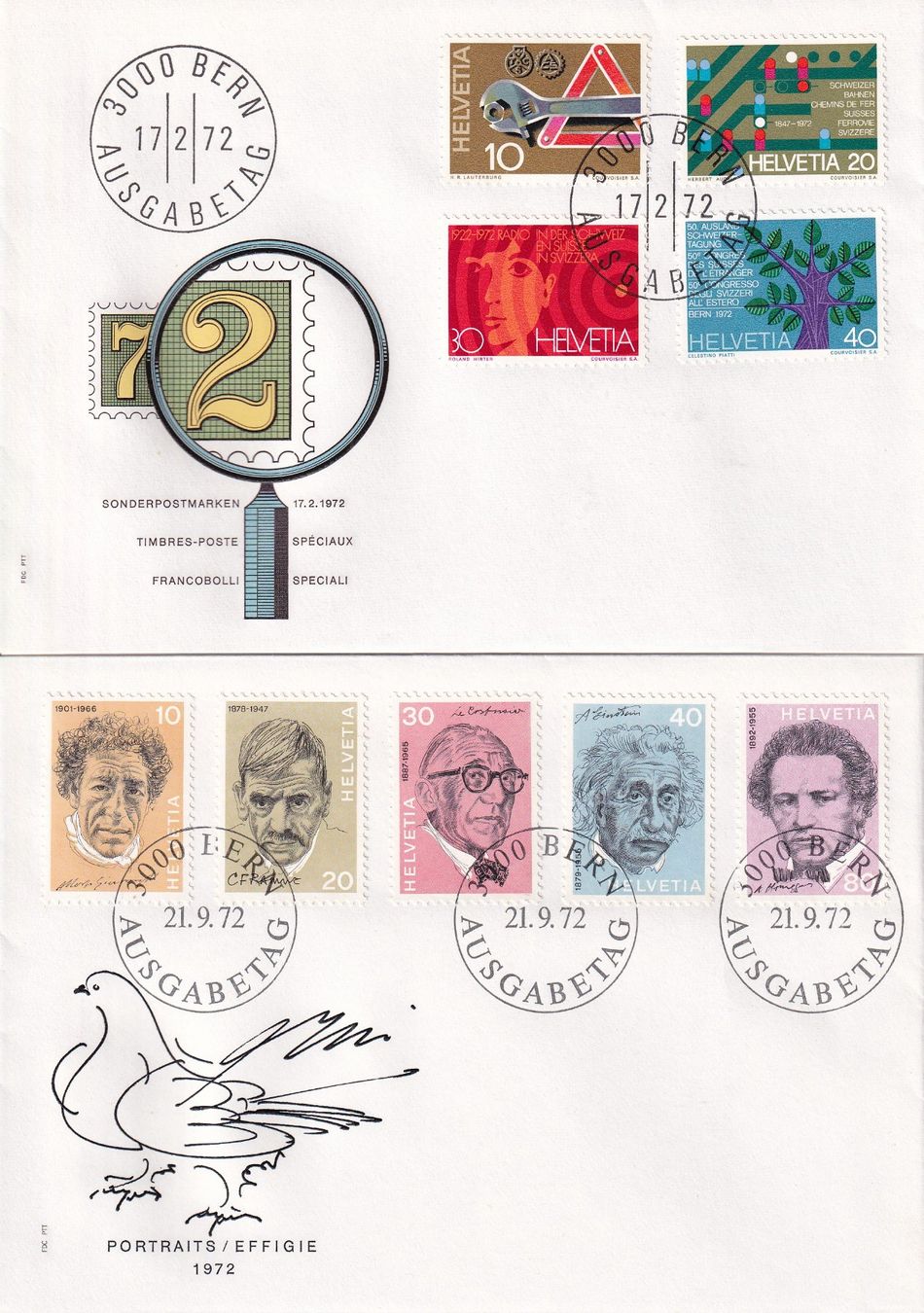 Tutti i francobolli: Lot 8 Briefe FDC 1968 - 1973 – Usato da Rossa venduto da becky05 1
