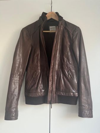 Esprit Lederjacke, braun, Grösse S - Top Zustand!