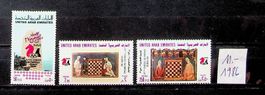 ÉMIRATS ARABES UNIS SÉRIE 1986 NEUVE. COTE 11 EUROS /U648