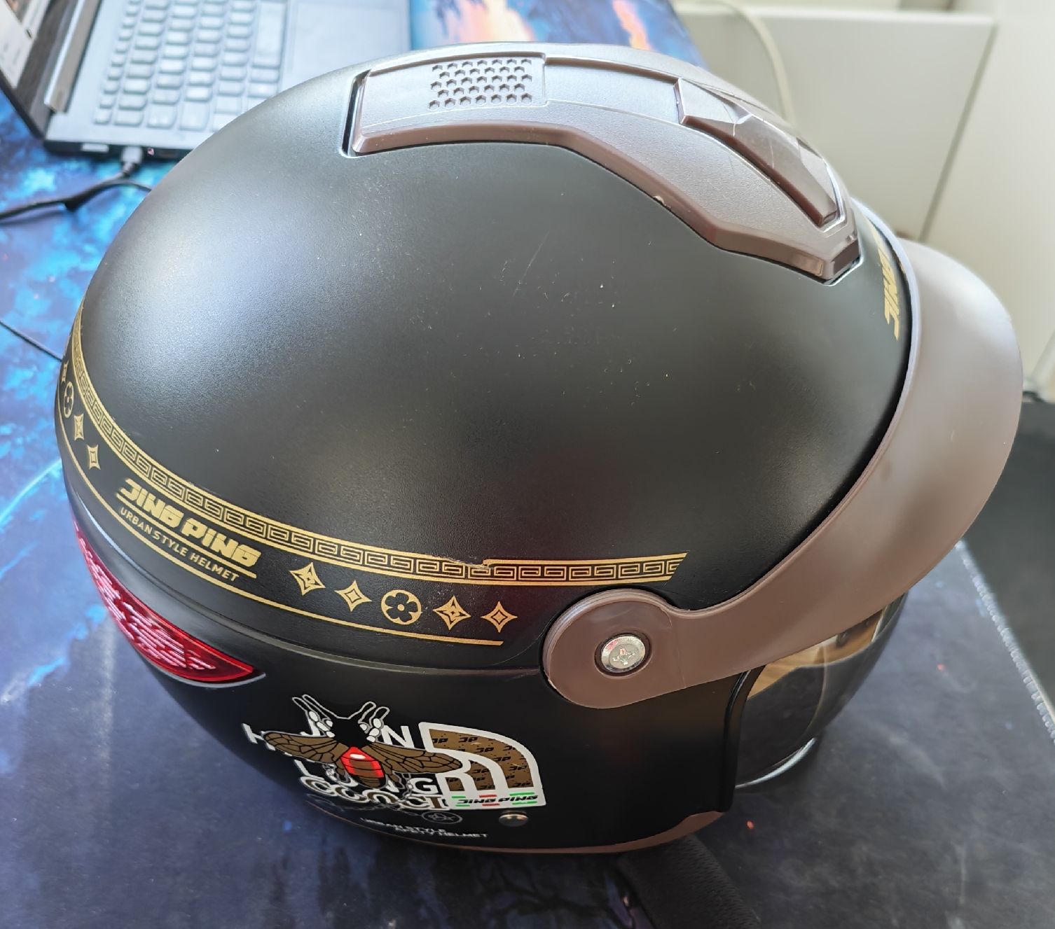 Caschi & visiere: Jethelm Rollerhelm. Neu. – Nuovo (secondo la descrizione) da Oberrüti venduto da Heidelbeeri 4