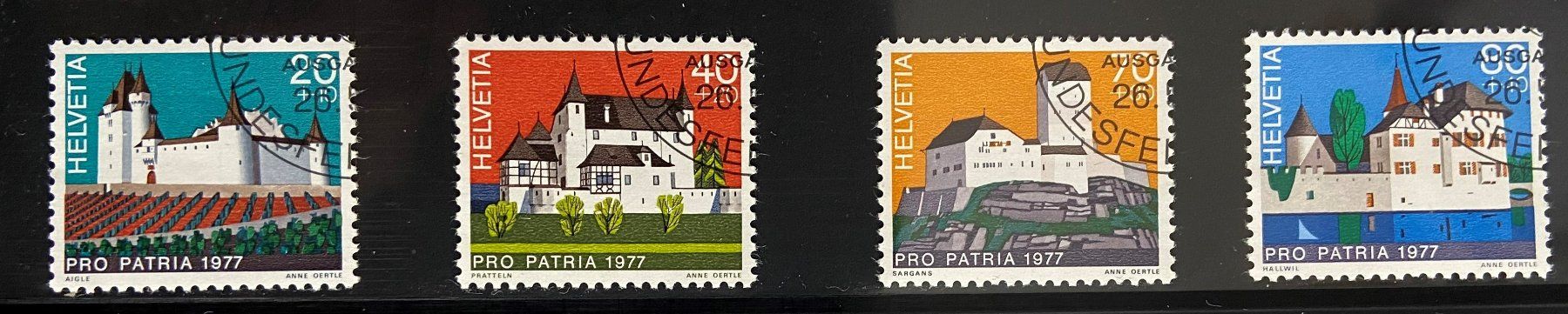 Alle Briefmarken: Lot Pro Patria 1977 – Gebraucht aus Böckten von Hansi36 1