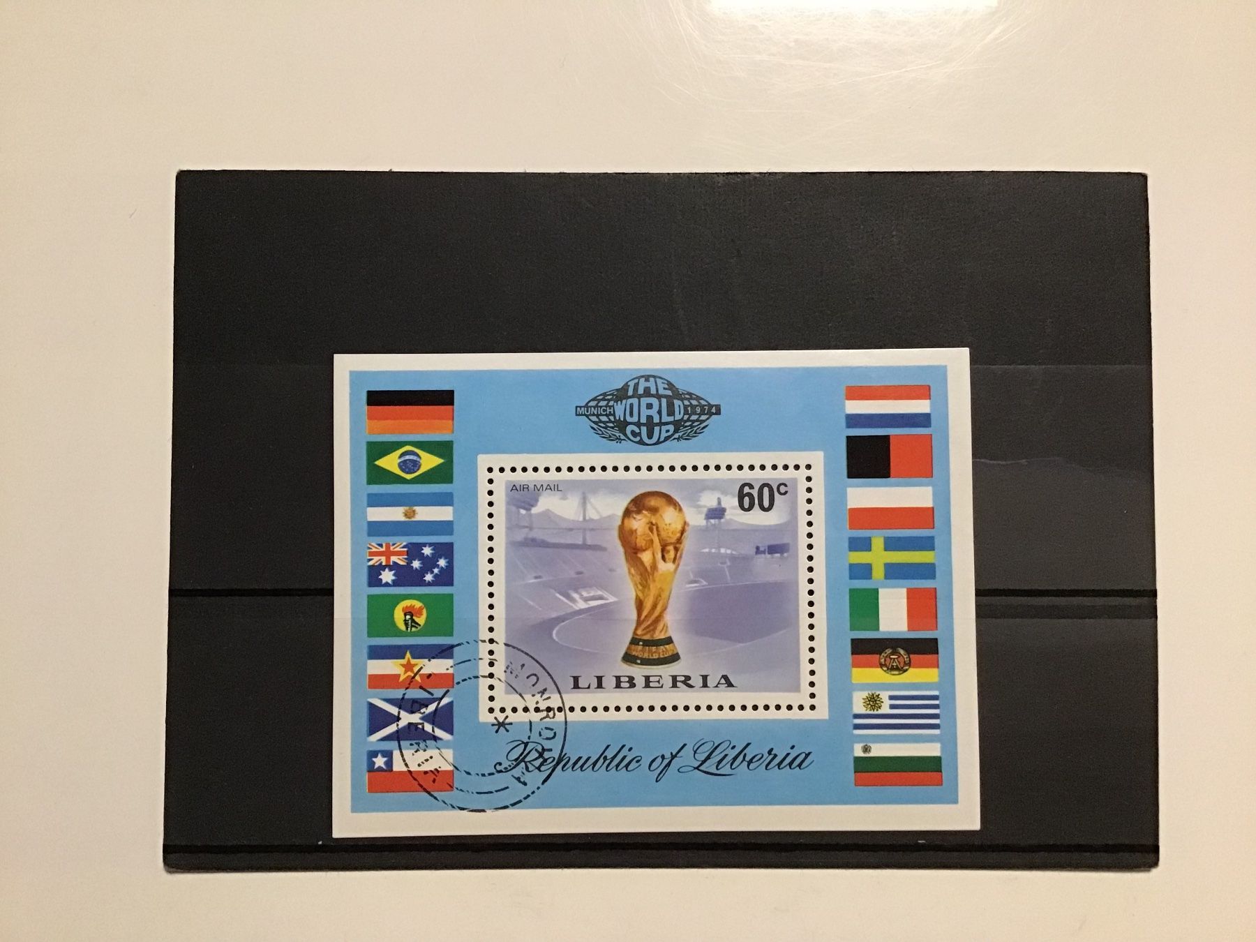 Tutti i francobolli: Timbre WORLD CUP Munich 1974 – Usato da Le Landeron venduto da Gianns46