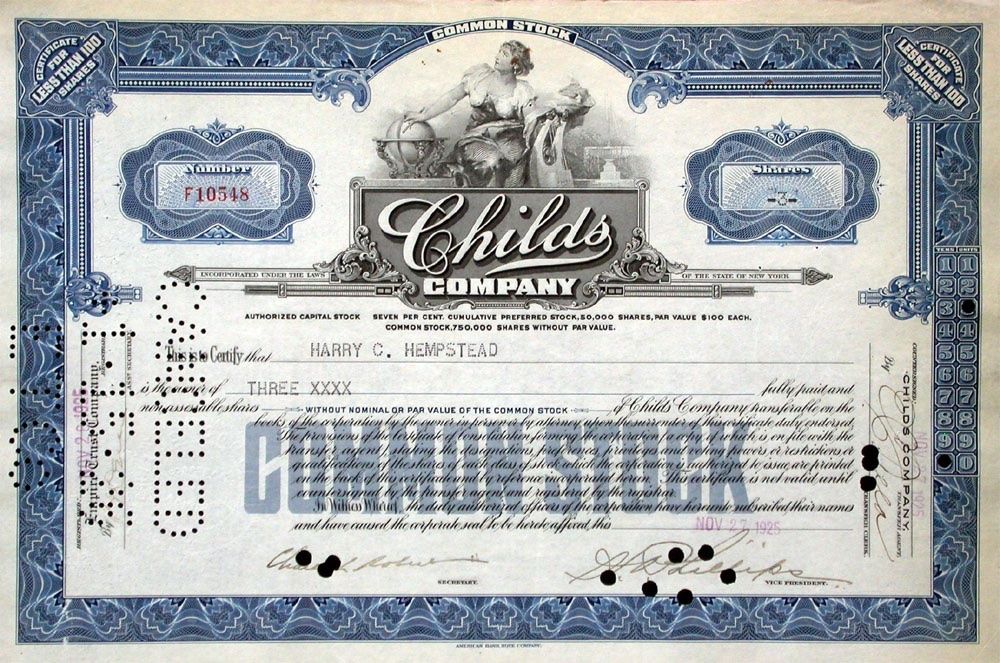 Documenti: Childs Company - 1925 – Usato da Solothurn venduto da Sgasche
