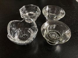4 Kerzenständer Glas für Stabkerzen