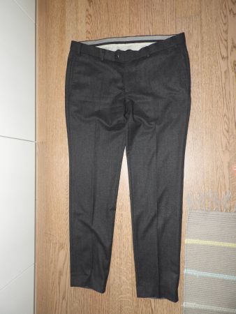 Herren Stoffhose dunkelgrau klassisch, Grösse 56
