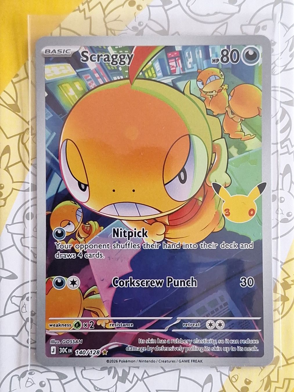 Pokémon Carte collezionabili: Scraggy - 30th Celebration – Usato da Altstätten SG venduto da GGsGameshop
