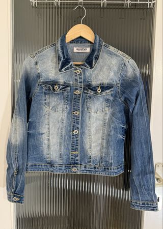 Veste en jean bleue