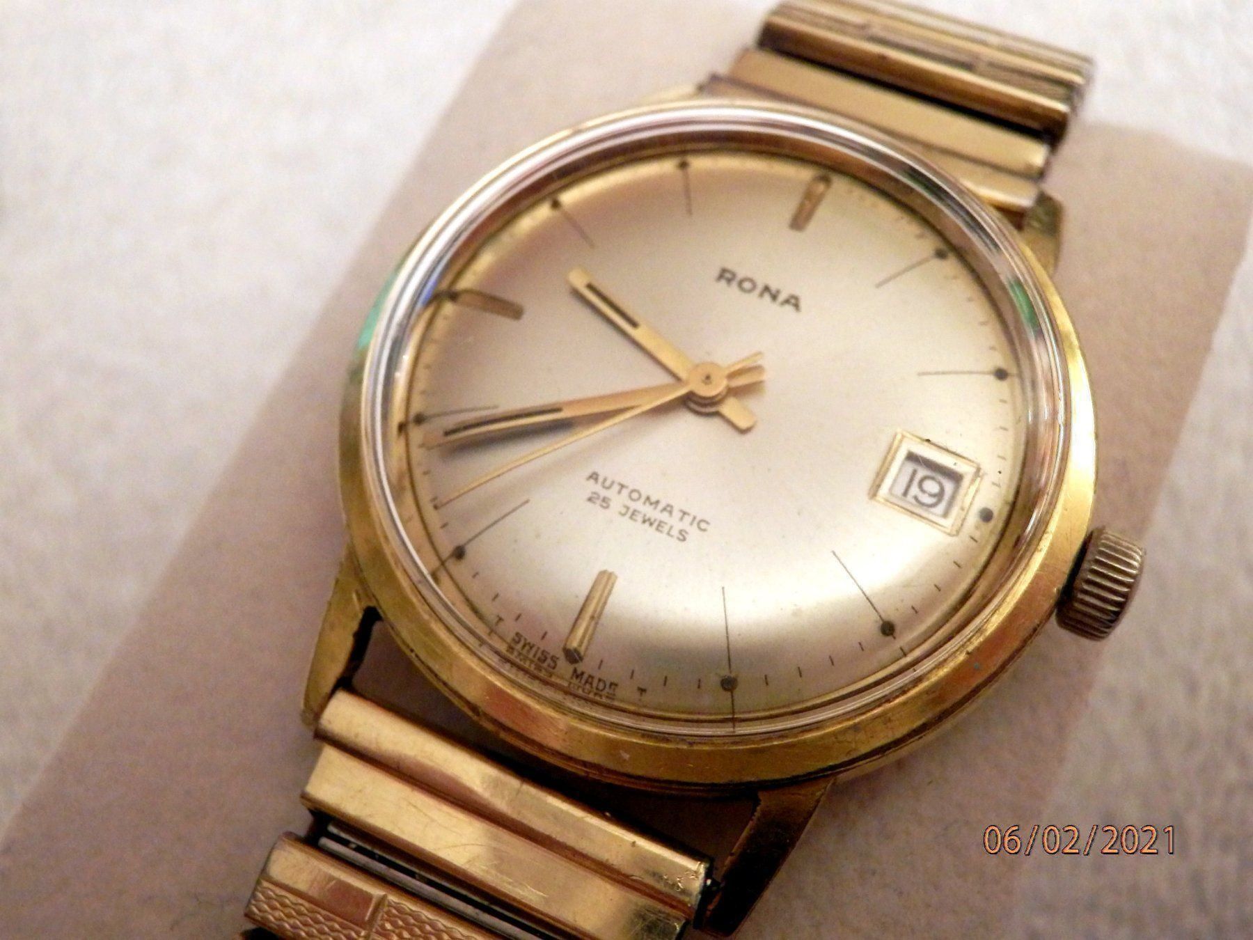 Orologi: Rona, Armbanduhr, Automatic, 25 Jewels – Usato da Ueberstorf venduto da dinbau 2