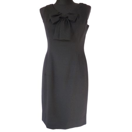 Kleid Gr. L/XL schwarz COUTURE VINTAGE 1960s Jenzer Zürich