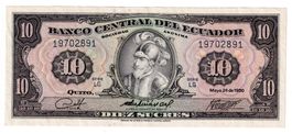 Ecuador 10 sucres 1980s-ss