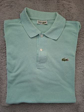 Polo Lacoste vintage turquoise, taille 7