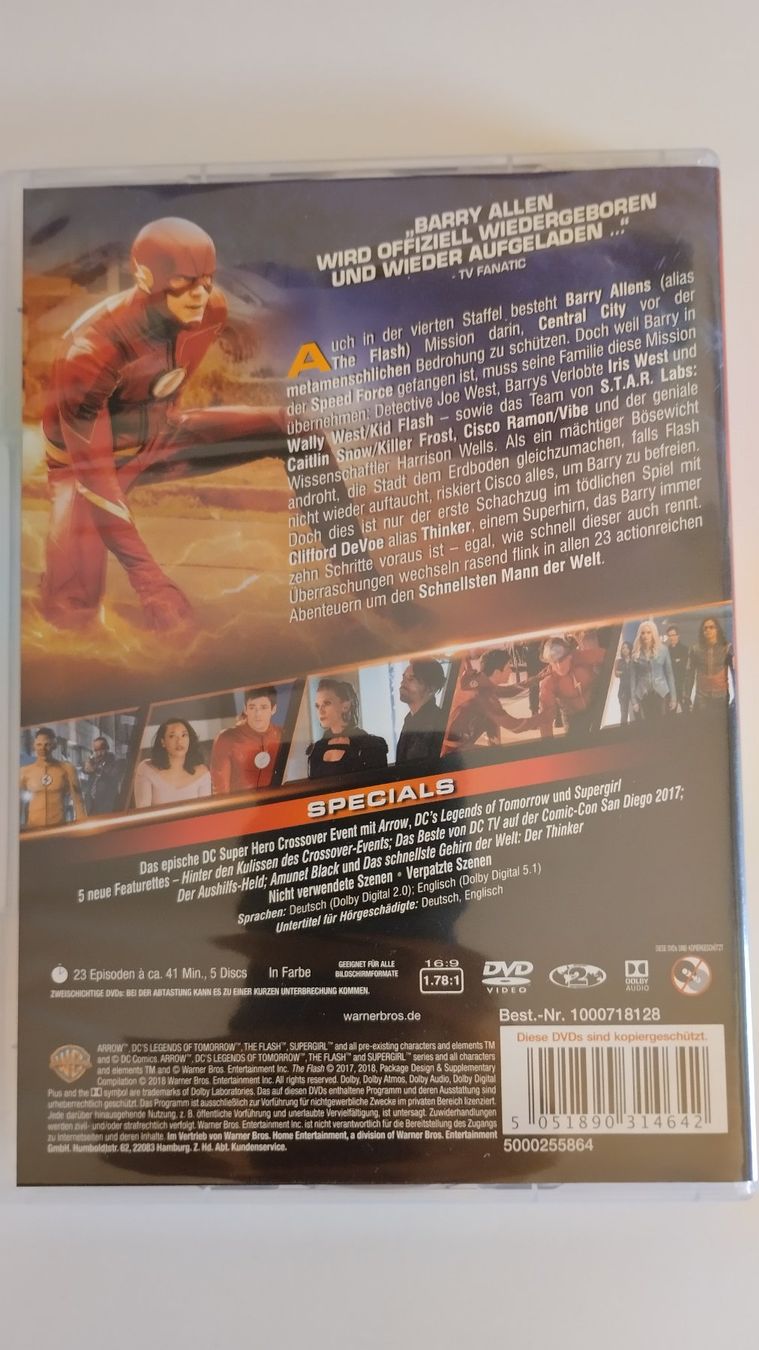 Tous les DVDs: THE FLASH DVDs STAFFEL 4 – D'occasion à Basel par Bal-Sagoth 1
