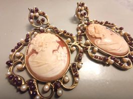 ORECCHINI DONNA CON CAMEO