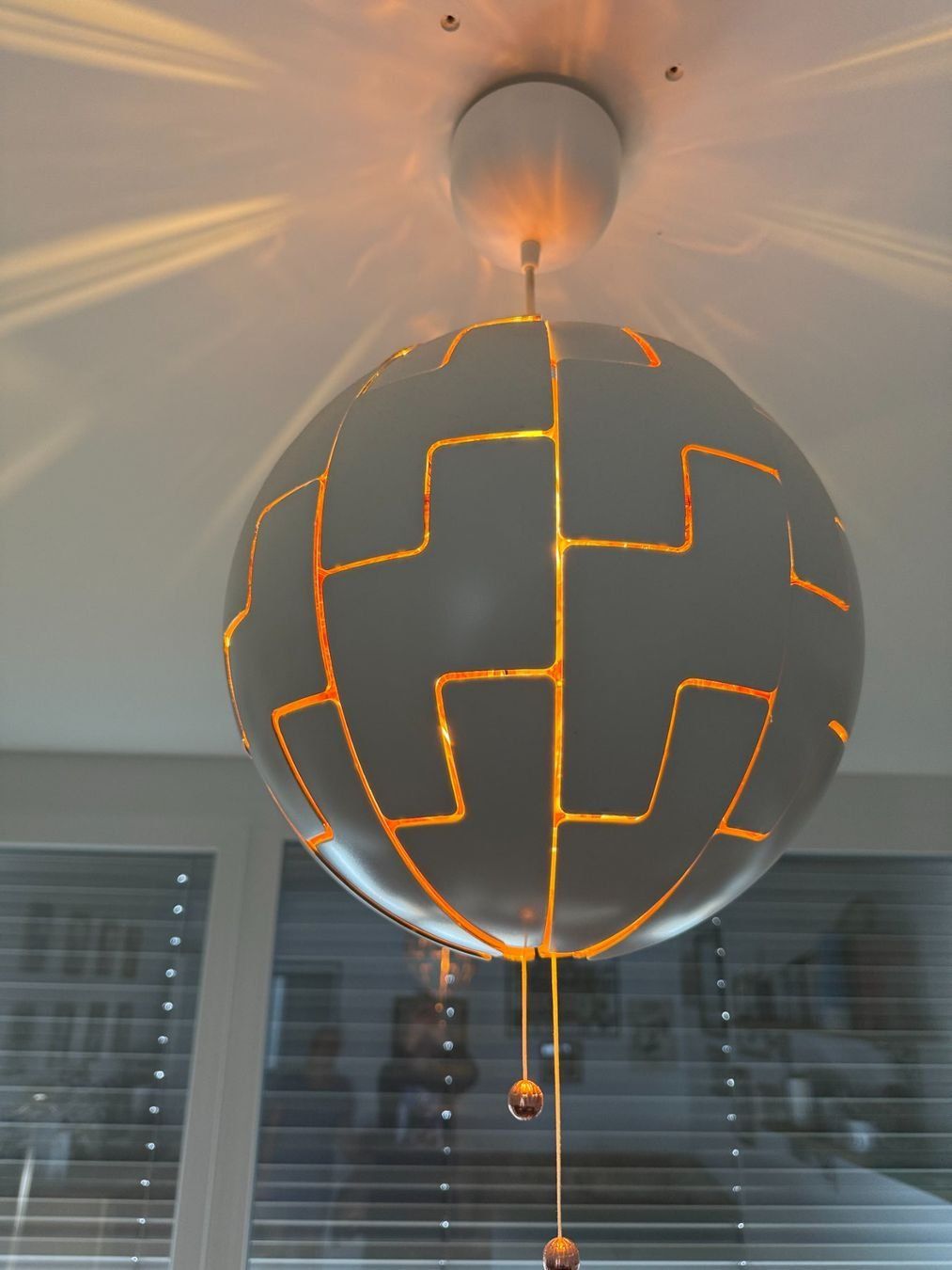 Lampade: Vintage Lampe PLANET SILBER NYBO – Usato da Buchs AG venduto da NovidarteAG 1